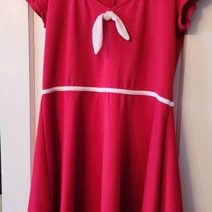Rock Steady Rockabilly Dress Red